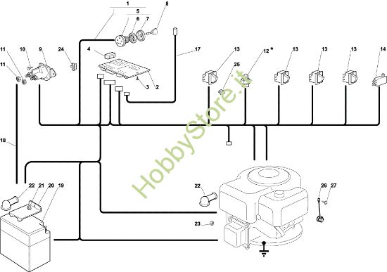 Picture of Parti elettriche EF 72C/12,5M Cat.2004 Trattorino