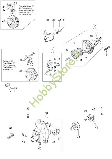 Picture of Avviamento e frizione 8550 BOSS Decespugliatore