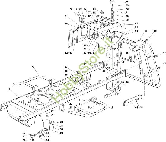 Picture of Telaio EF 92C/13,5H Cat.2004 Trattorino
