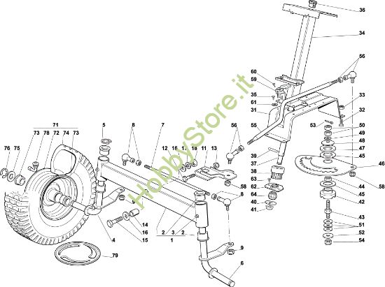 Picture of Sterzo EF 92C/13,5H Cat.2004 Trattorino