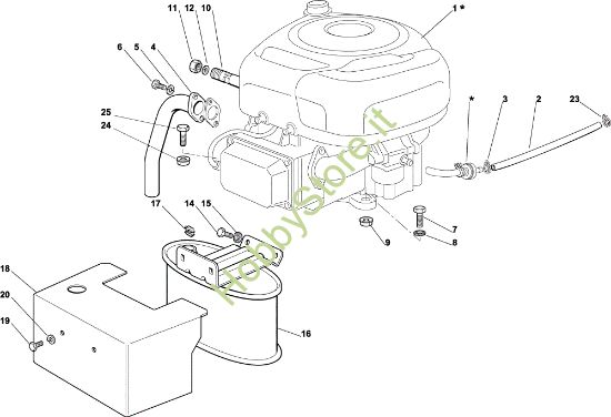 Picture of Motore EF 92C/13,5H Cat.2004 Trattorino
