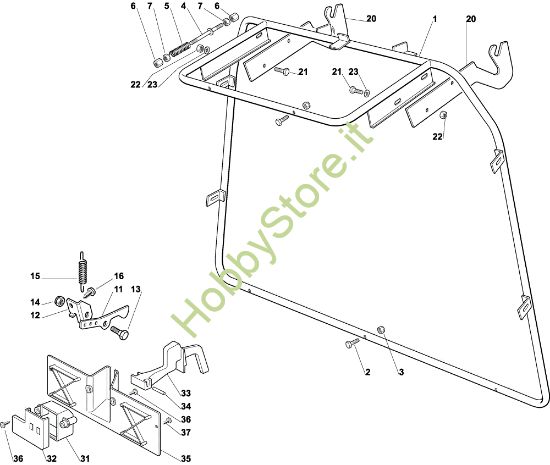Picture of Sacco (Parte fissa) EF 92C/13,5H Cat.2004 Trattorino