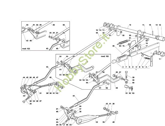 Picture of Sollevamento piatto di taglio EF 102C/15,5M Cat.2004 Trattorino