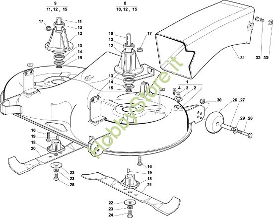 Picture of Piatto di taglio (2) EF 102C/15,5H Cat.2004 Trattorino