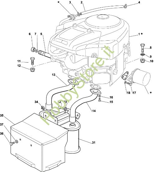 Picture of Motore EF 122C/22H Cat.2004 Trattorino