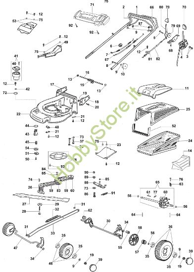 Picture of Esploso (Da giugno '07) AR 53 VBX Plus-Cut Rasaerba