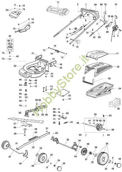 Picture of Esploso (Fino a maggio '07) AR 53 VBX Plus-Cut Rasaerba