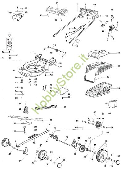Picture of Esploso (Fino a maggio '07) AR 48 TH Plus-Cut Rasaerba