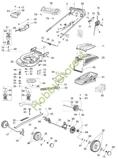 Picture of Esploso (Da giugno '07) AR 53 THX Plus-Cut Rasaerba