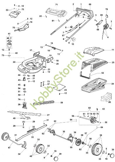 Picture of Esploso (Fino a maggio '07) AR 53 THX Plus-Cut Rasaerba