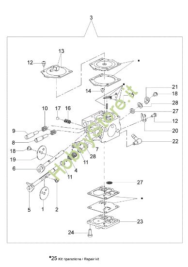 Picture of Carburatore WJ-104 TT 183 Troncatore