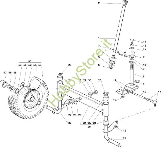 Picture of Sterzo EF 72C/12,5M Cat.2005 Trattorino
