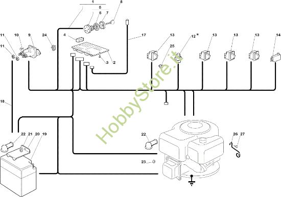 Picture of Parti elettriche EF 72C/12,5M Cat.2005 Trattorino