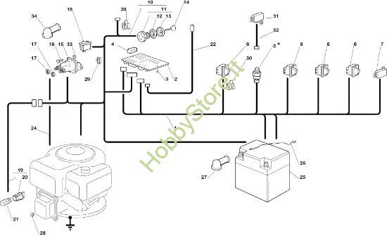 Picture of Parti elettriche EF 92C/13,5H Cat.2005 Trattorino