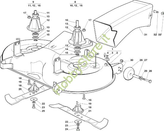 Picture of Piatto di taglio (2) EF 102C/20H Cat.2005 Trattorino