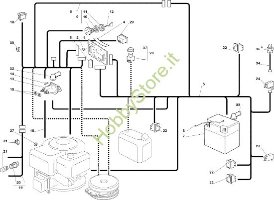 Picture of Parti elettriche EF 102C/20H Cat.2005 Trattorino