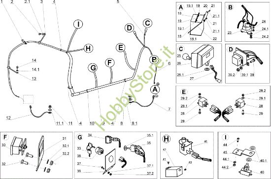 Picture of Parti elettriche TUAREG 92 Cat.2005 Trattorino