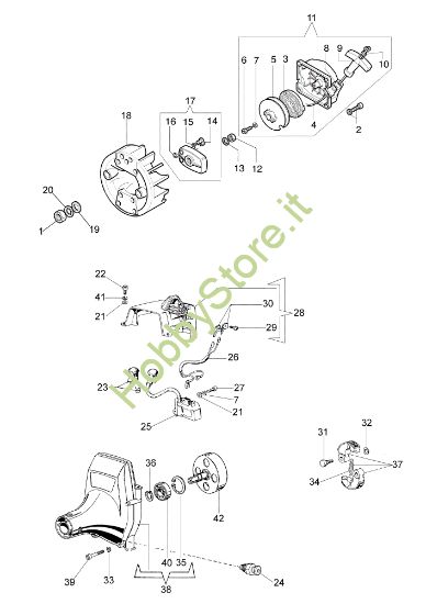 Picture of Avviamento e frizione 8405 Decespugliatore