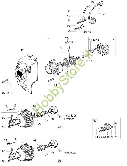 Picture of Avviamento e frizione 8200 Decespugliatore