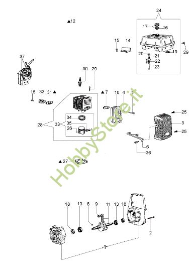Picture of Motore (Fino a 21/02/08) PA 1050 Motopompa
