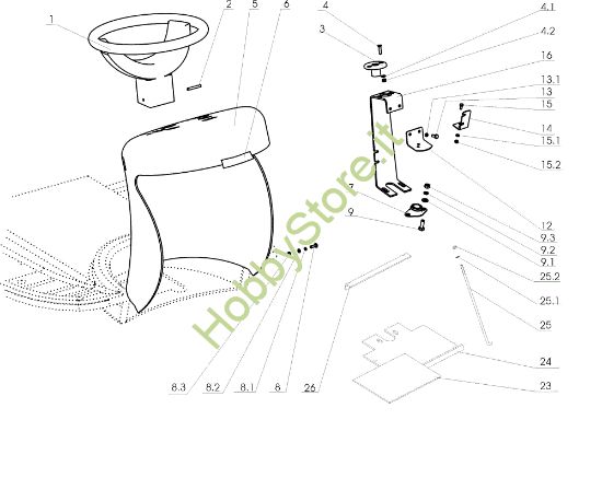 Picture of Cruscotto EF 104J/20H Cat.2005 Trattorino