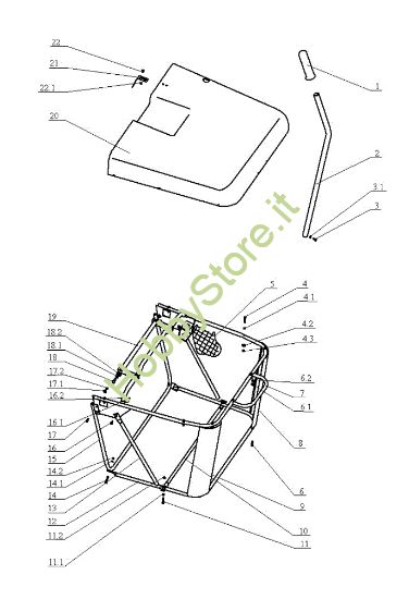 Picture of Sacco raccoglierba EF 104J/16H Cat.2005 Trattorino