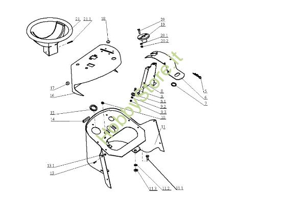 Picture of Cruscotto EF 104JH/16H Cat.2005 Trattorino