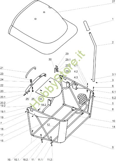 Picture of Sacco raccoglierba EF 124JH/20H Cat.2005 Trattorino
