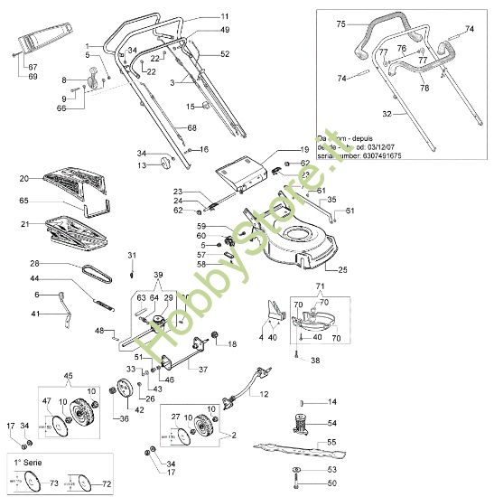 Picture of Esploso (Da giugno '07) LR 44 TB Rasaerba