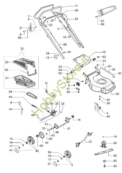 Picture of Esploso (Fino a maggio '07) LR 44 TB Rasaerba