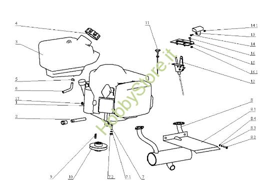 Picture of Motore EF 104J/18H Cat.2005 Trattorino