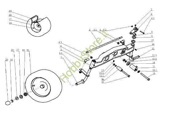 Picture of Assale anteriore EF 104J/18H Cat.2005 Trattorino
