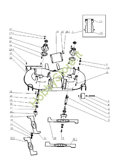 Picture of Piatto di taglio (1/2) EF 104J/18H Cat.2005 Trattorino