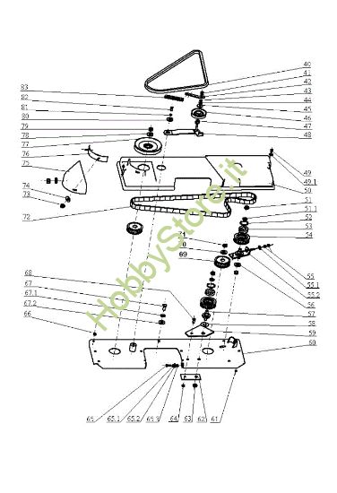 Picture of Piatto di taglio (2/2) EF 104J/18H Cat.2005 Trattorino