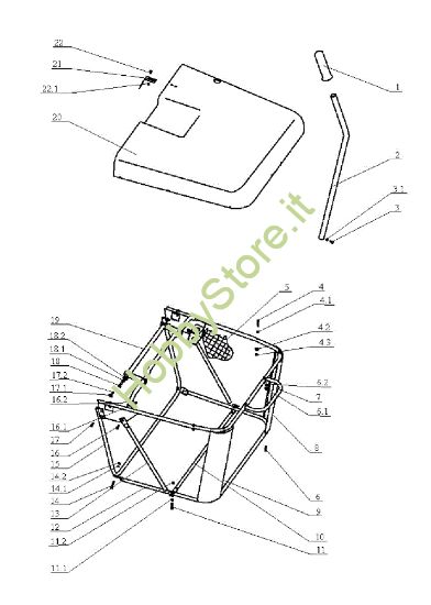 Picture of Sacco raccoglierba EF 104J/18H Cat.2005 Trattorino