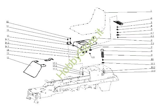 Picture of Cofano (1/2) EF 104J/18H Cat.2005 Trattorino