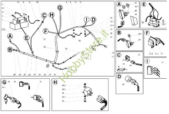 Picture of Parti elettriche EF 104J/18H Cat.2005 Trattorino