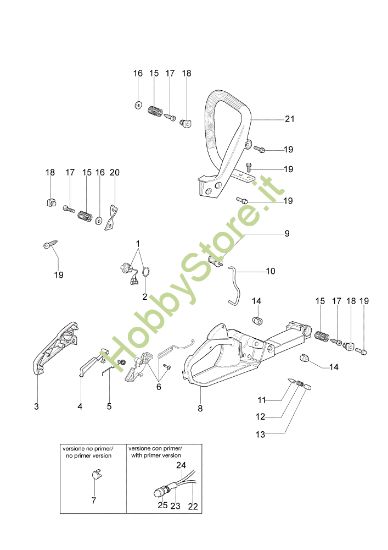 Picture of Serbatoio e impugnatura 137 Motosega