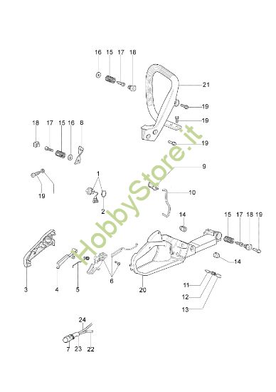 Picture of Serbatoio e impugnatura 141 SP Motosega