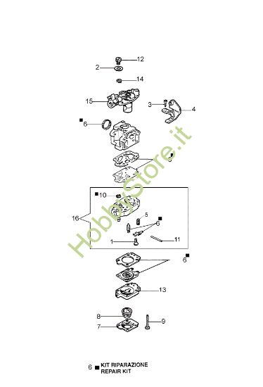 Picture of Carburatore WYA-58 DS 2500 S Decespugliatore