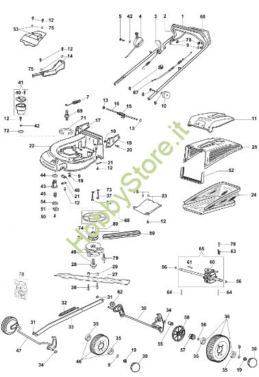 Picture of Esploso AR 53 TBXF Plus-Cut Rasaerba