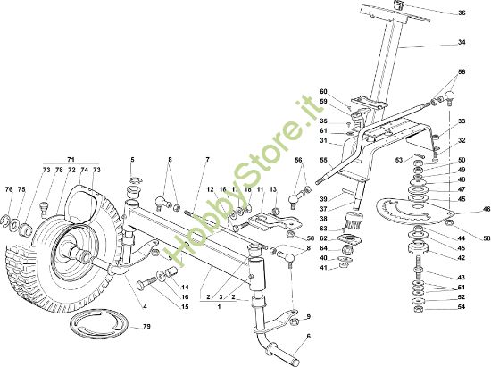 Picture of Sterzo EF 92C/13,5H Cat.2006 Trattorino