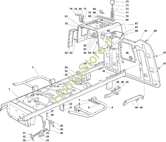 Picture of Telaio EF 92C/13,5M Cat.2006 Trattorino