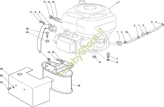 Picture of Motore EF 92C/13,5M Cat.2006 Trattorino