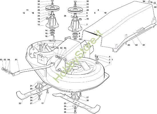 Picture of Piatto di taglio (2) EF 92C/13,5M Cat.2006 Trattorino