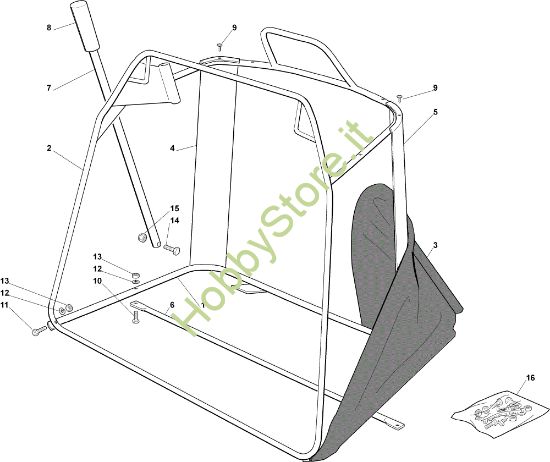 Picture of Sacco (Parte mobile) EF 92C/13,5M Cat.2006 Trattorino