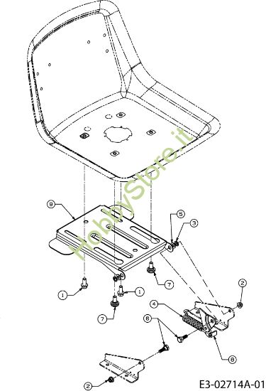 Picture of Sedile (1/2) FORMULA 108/15,5 H Cat.2006 Trattorino