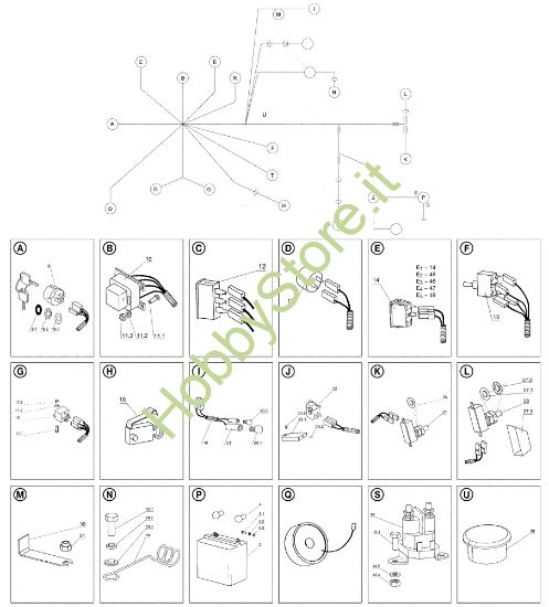 Picture of Parti elettriche EF 104J/20H Cat.2006-2007 Trattorino