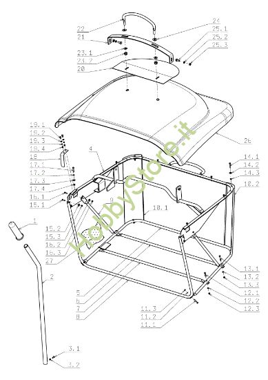 Picture of Sacco raccoglierba EF 124J/22H Cat.2006-2007 Trattorino
