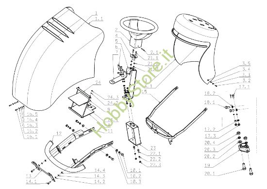 Picture of Cofano (2/2) EF 124J/22H Cat.2006-2007 Trattorino